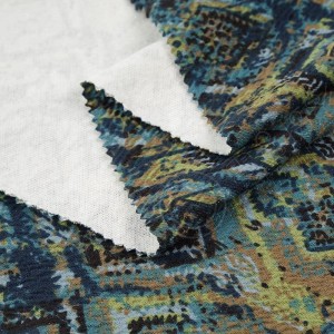 270GSM Cotton Polyester Crepe Knitting Interlock Jacquard Mei Screen Print