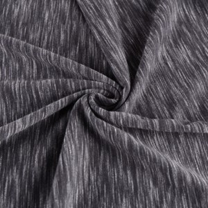 180gsm Polyester Rayon Spandex Jersey تەنھەرىكەت كىيىمى ئۈچۈن بۆلەك ئۇسلۇبى بىلەن