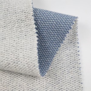 Najkvalitnejšia priadza farbená 320 g/m2 Hrubá polyesterová bavlnená fleecová tkanina Textílie Pletacie tkaniny