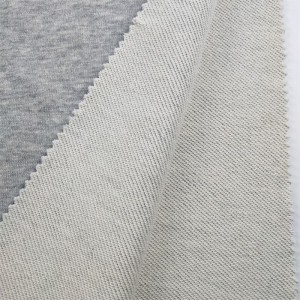 Melange Thick French Terry Hoodies Cloth Supplier Fabric 85% Cotton 15% Polyester French Terry Loop Fabric