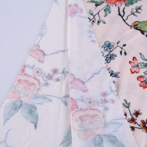 Врућа продаја Оем/ОДМ дизајн купаца 100% рајон једноструки џерси тканина са цветним штампаним плетеним текстилом за хаљину