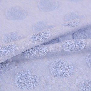 Terry Towel Weft Jacquard Towel Cloth 3d Emboss Dobby Terry Fabric for garment ළමා ඇඳුම්