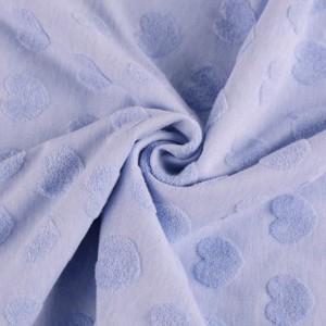 Terry Towel Weft Jacquard Towel Cloth 3d Emboss Dobby Terry Fabric အထည်ချုပ် ကလေးအဝတ်အစားများ