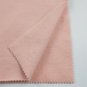 China Factory Soild 65% Cotton 35% Polyester Twill CVC French Terry Cloth Fabric Para sa Hoodies