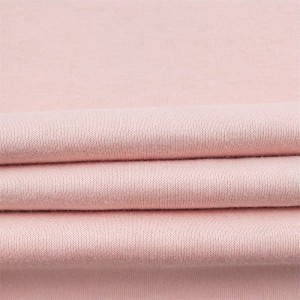 China Factory Soild 65% Cotton 35% Polyester Twill CVC French Terry Cloth Fabric Untuk Hoodies