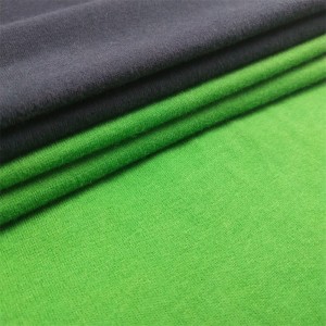 Brushed Soft Natural 100% Auduga Saƙa Single Jersey Fabric Don Jarirai T Shirts