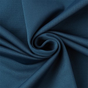92% Dri Fit Polyester 8% Spandex Single Jersey Fuskar Fabric Gefe ɗaya Don Rigawar Wasanni