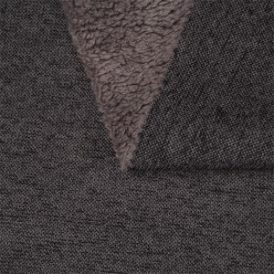 480GSM Hacci Jersey Bonded Velvet Fabric για χειμερινά αθλητικά ρούχα