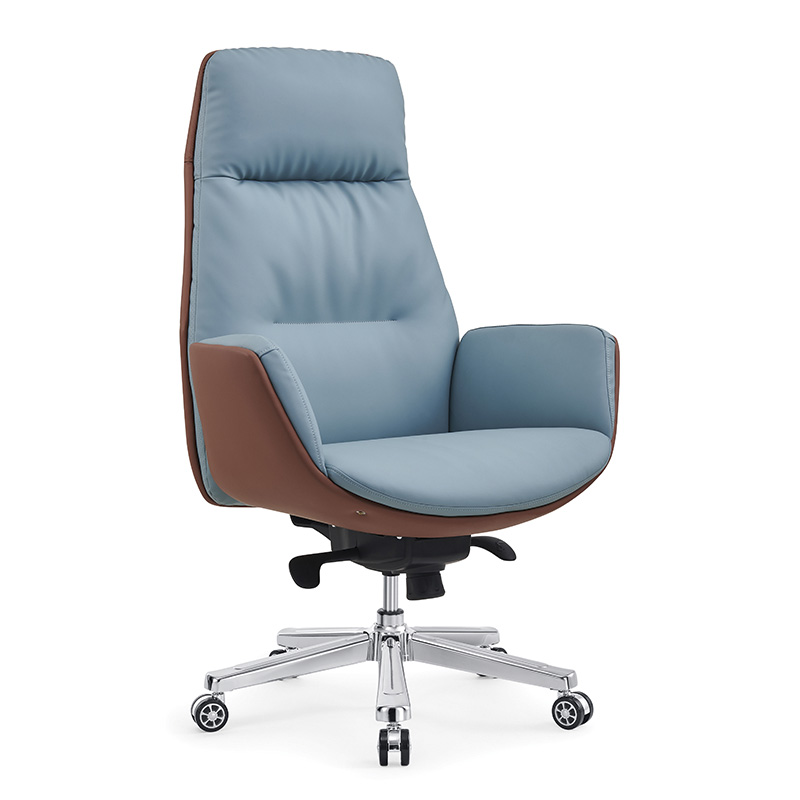Երկշերտ նրբատախտակի շրջանակ Էրգոնոմիկ բարձր հետևի գրասենյակային աթոռ, կարգավորելի բարձրություն՝ թեք կողպման գործառույթով