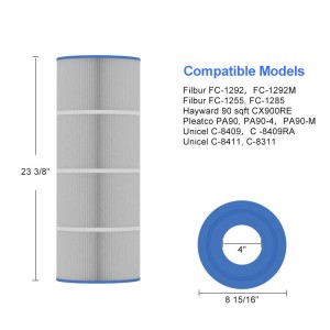 Pool Filter Cartridges foar Pleatco PA120, Unicel C-8412