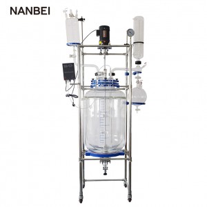 150L double layer jacketed glass reactor
