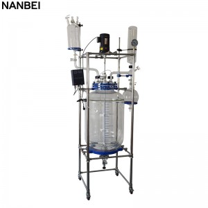 150L double layer jacketed glass reactor