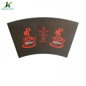Customized Logo Printed Paper Cup Fan