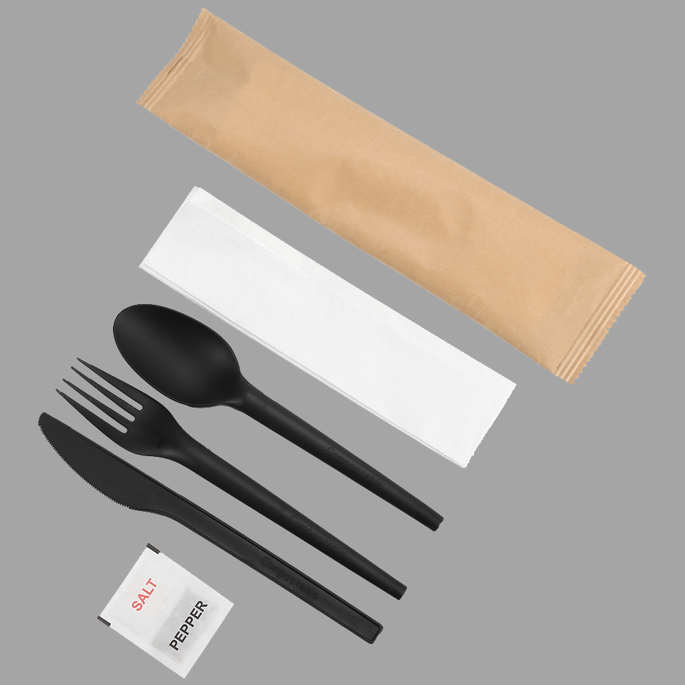 SY-16SP 6.5inch/165mm white CPLA spoon in bulk package or in customized wrappers