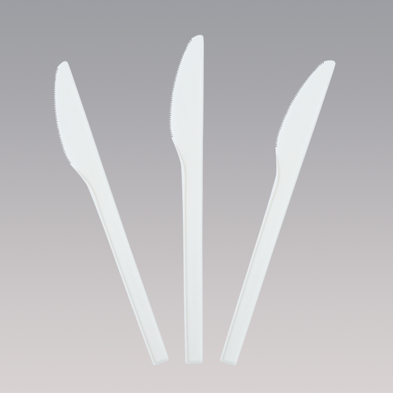 Quanhua SY-16-KN, ganivet CPLA de 6,7 polzades/171 mm, estris de menjar biodegradables i compostables