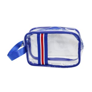 PVC Waterproof Organizer Clear Cosmetic Bag with Handle