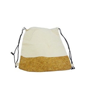 Cotton And Cork Drawstring Backpack Bag