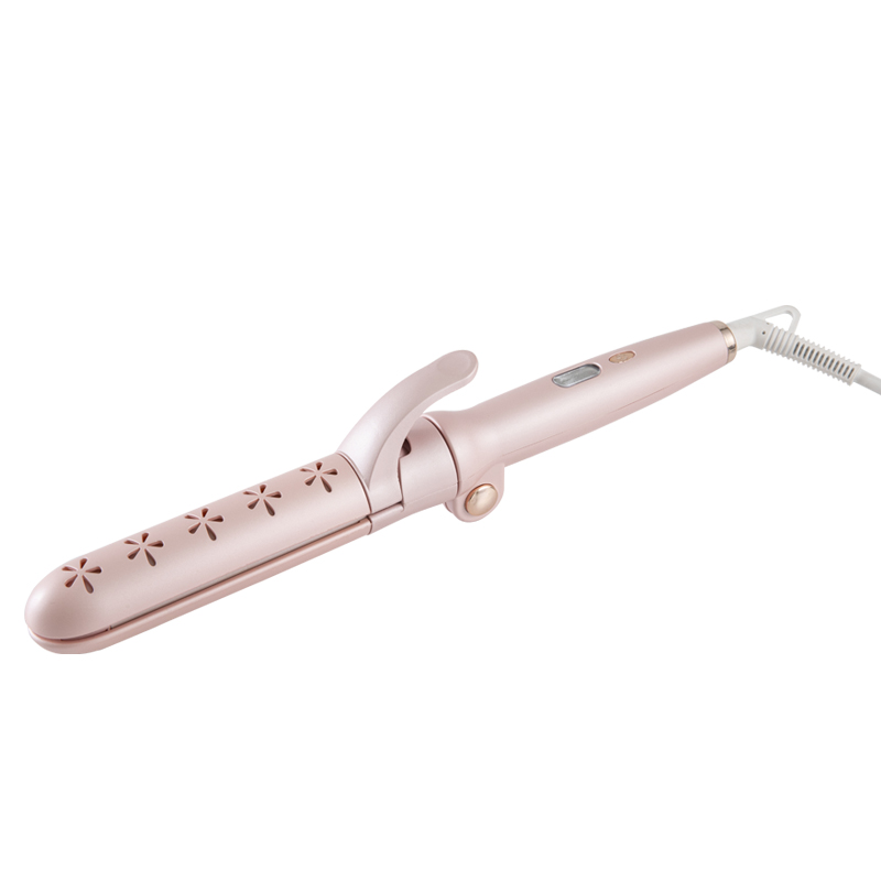 Circle Design Mini Hair Straightener and Hair Curler Two Functional For Women Hair Styles W3392 Featured Image