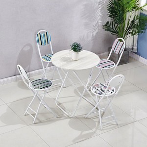 AJ Factory Wholesale Simple Outdoor Camping Garden Household Bistro Bar e Collapsible Round Folding Stool High Chair
