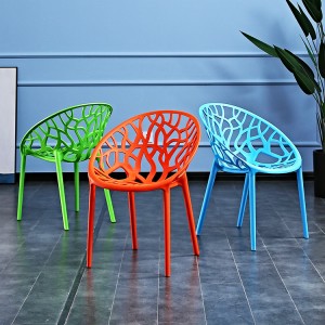 AJ Factory մեծածախ Outdoor Garden Hotel Party Event Stackable Plastic Acrylic Crystal Cafe Hollow աթոռ