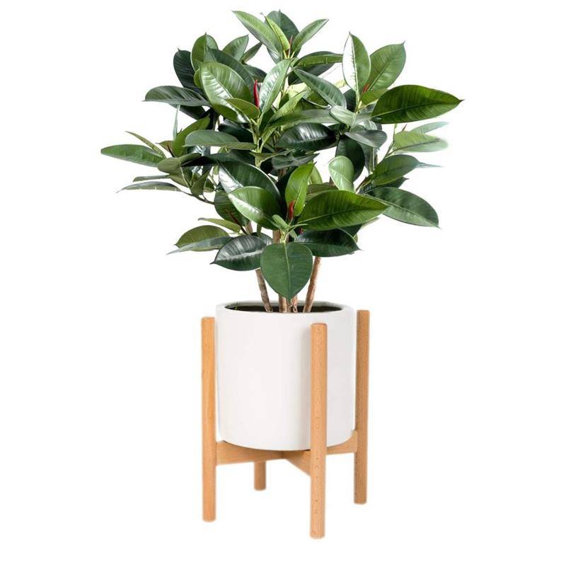 Hot sale 3 Tier Metal Plant Stand - Pine Wood Plant Stand Indoor Outdoor Multi Layer Flower Shelf Rack Holder sa Garden Balcony Patio Living room – AJ UNION