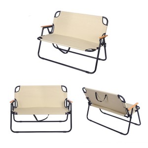 AJ Factory ຂາຍສົ່ງ Outdoor Hiking Fishing Lightweight Backrest Stool Portable Folding Bench Chair