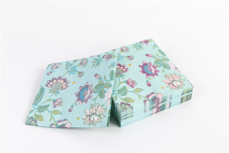 Flower series of color napkins