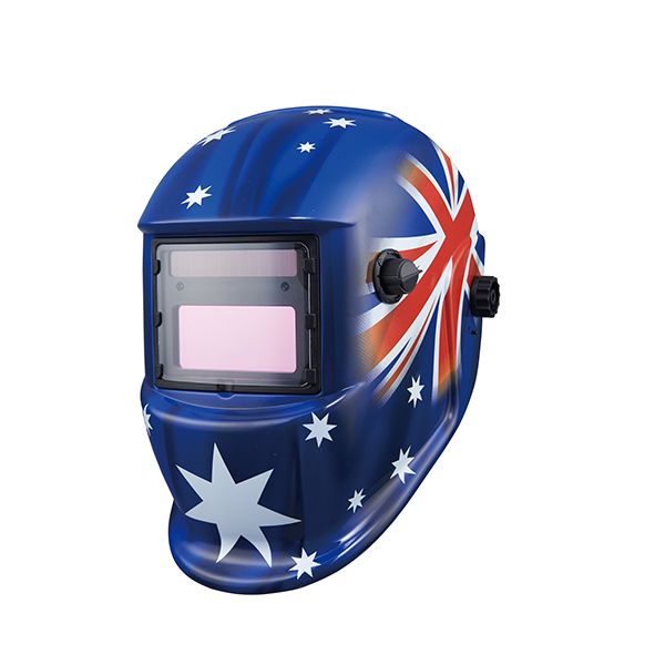 MEGA سیریز کسٹمر کے لیے مخصوص Decal Dimming Welding Helmet کی نمایاں تصویر