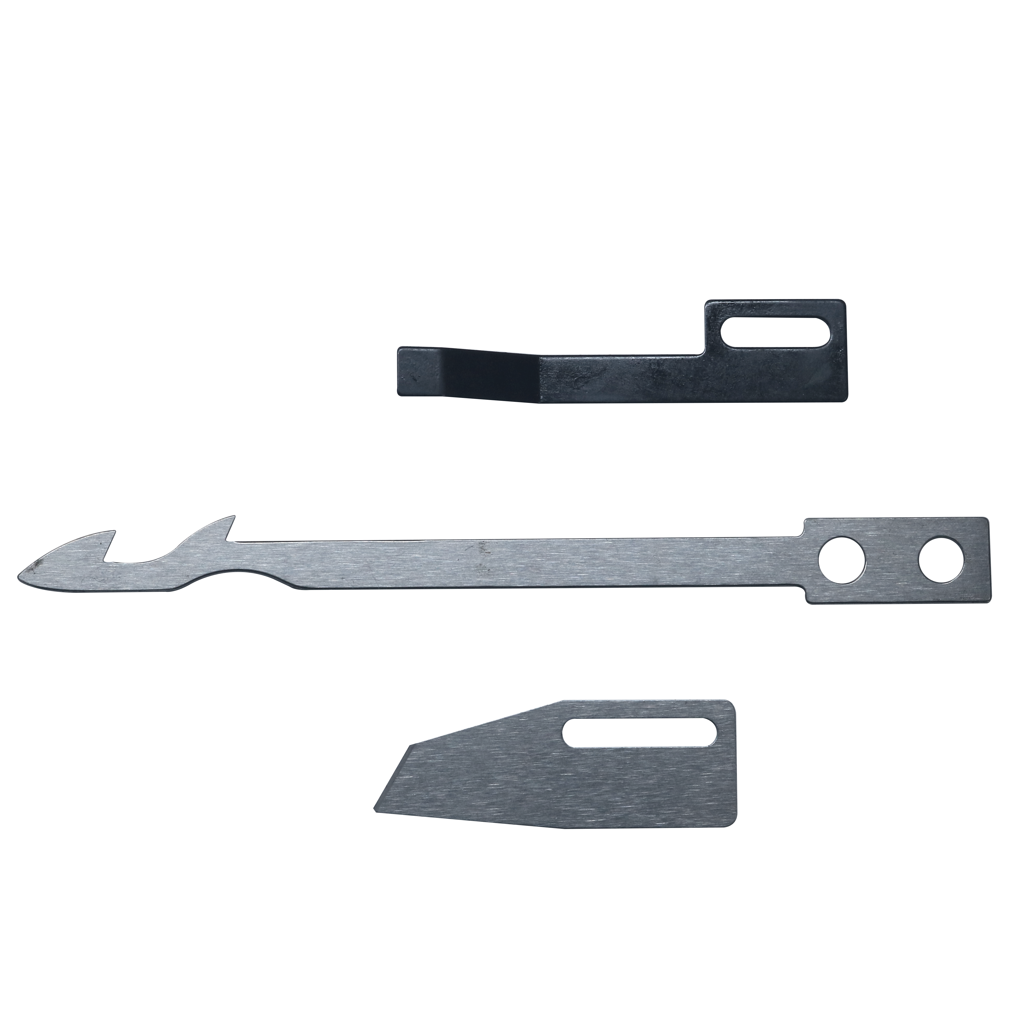 Interlok düz kilit otomatik iplik kesme cihazları aksesuarları UT bıçak yedek parçaları SHINGLING YAMATO orijinal hareketli bıçak sabit bıçak düz yaylı kelepçe yayı
