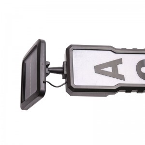 Outdoor Waterproof Solar Powered LED Illuminated House Address Signs Mga Plaque na may Stakes