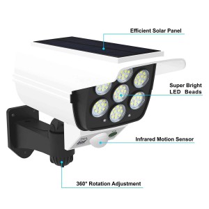 LXXVII LEDs Outdoor Motion Sensor solaris Securitatis luminum