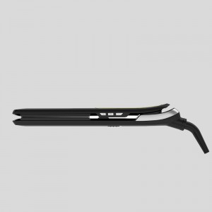 GAOLI 2 em 1 modelador de cabelo rápido alisador, alisador de cabelo e modelador para todos os estilos, design de placas flutuantes, presente para meninas e mulheres, modelo; 91080, preto