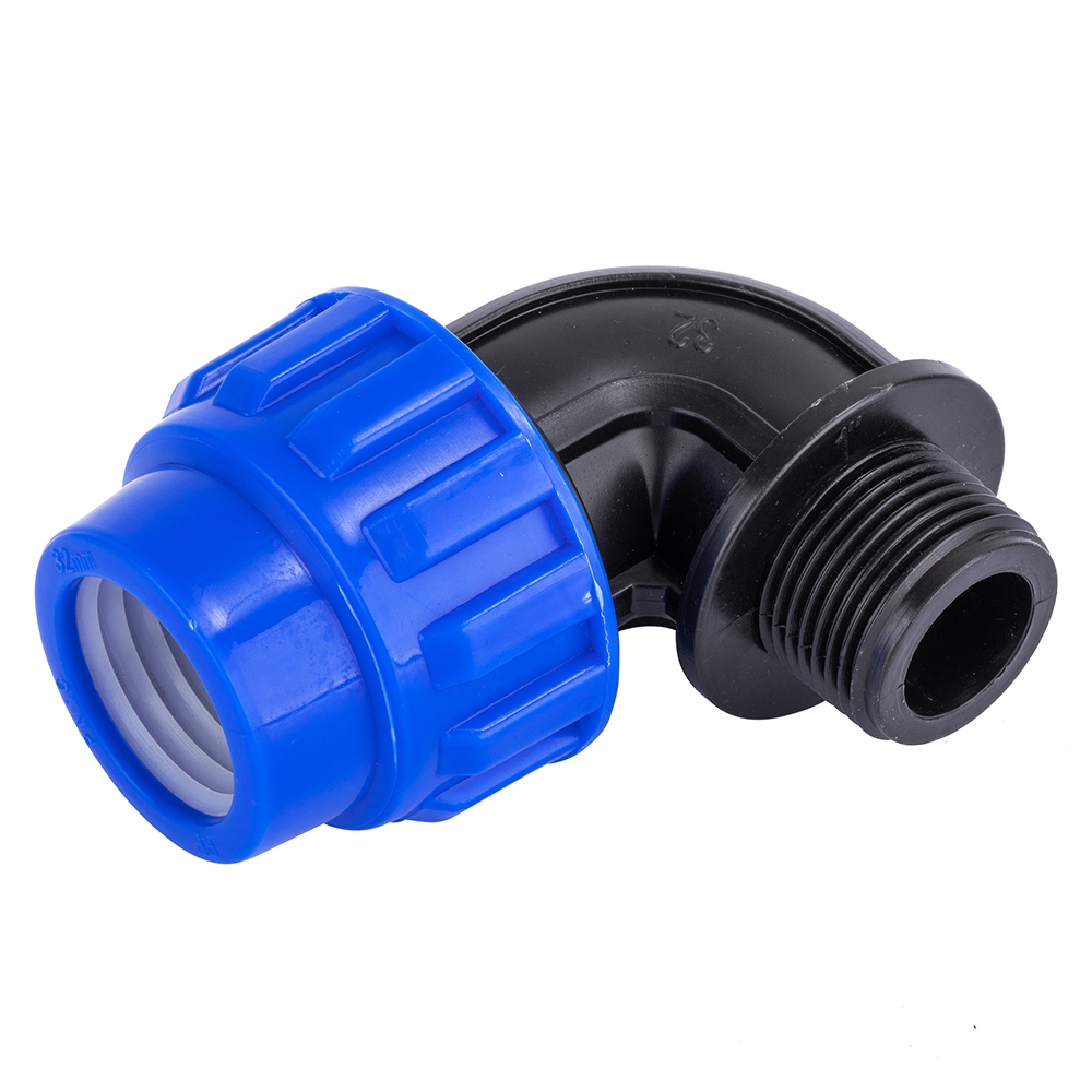 B-type PP Compression Fitting XF2007B MALE ELBOW