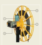 cable reel reducer gearbox for collectors