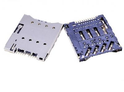 માઇક્રો સિમ કાર્ડ કનેક્ટર,8P＋2P,પુશ પુશ,H1.28mm KLS1-SIM-095