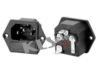 C14 AC штекер+осигурувач KLS1-AS-301-11