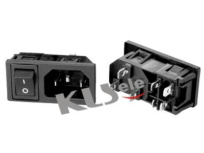 AC Inlet (C14十Rocker Switch) KLS1-AS-303-3
