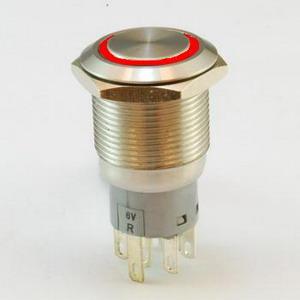 LED basmak düwmesi kommutator KLS7-LPB-M19-03