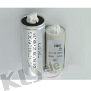 Metalizowany polipropylen Flim Kondensator silnika AC KLS10-CBB60L