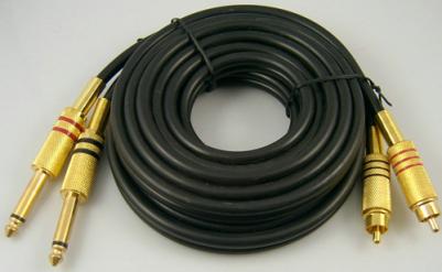 audio Adapter Kabel (Mono Plug To RCA Plug) KLS17-MRP-01
