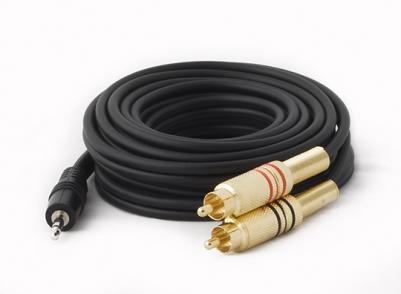 audio adapter kabeli (RCA fişinə stereo fiş) KLS17-SRP-01