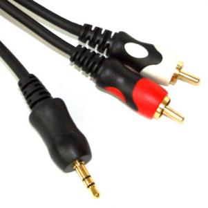 Cable Adapter sain (Plygiwch Stereo I'r Plwg RCA) KLS17-SRP-02