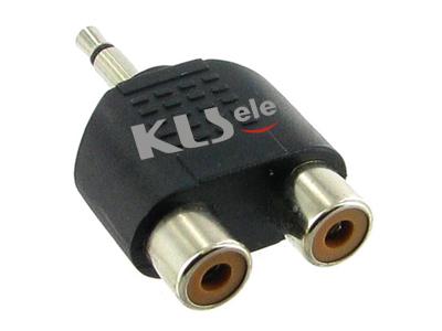 Mono Plug Biex RCA Jack x2 KLS1-PTJ-16