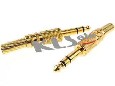 2,5 mm Stereo Plug & 3,5 mm Stereo Plug & 6,3 mm Stereo Plug KLS1-PLG-002A