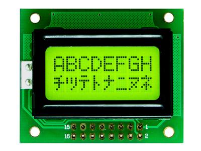 Módulo LCD tipo 8*2 caracteres KLS9-0802BY