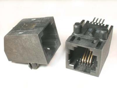 Conector modular SMT RJ11/RJ12/RJ14/RJ25 KLS12-SMT01-6P