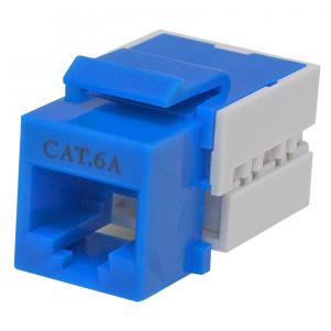 CAT5E CAT6 UTP Keystone Jack.Kategoria ya 6A Iliyopimwa Keystone Jack - Isiyo na zana.10 Gigabit Ethernet maombi KLS12-DK8009