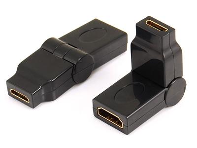 Adaptador HDMI mini fêmea para HDMI A fêmea, tipo swing KLS1-12-002