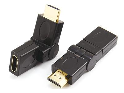HDMI A dugasz-HDMI A anya adapter, 360˚-ban forgatható KLS1-11-006