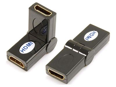 HDMI A женски към HDMI A женски адаптер, въртящ се тип KLS1-13-007